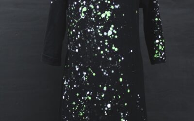 Drops of snow, lava and moss